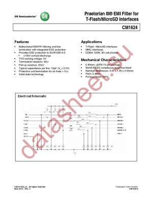 CM1624-08DE datasheet  